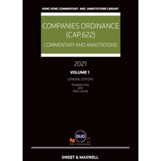 Companies Ordinance (Cap 622) Commentary and Annotations 2 vols 2021 + Proview